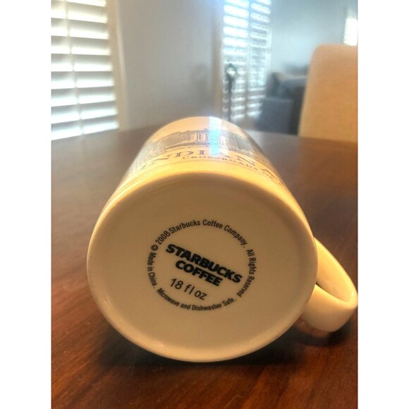 Starbucks City Mug Indianapolis 2009 Skyline Design 18 Fl Oz Ceramic Coffee Cup - Picture 4 of 4